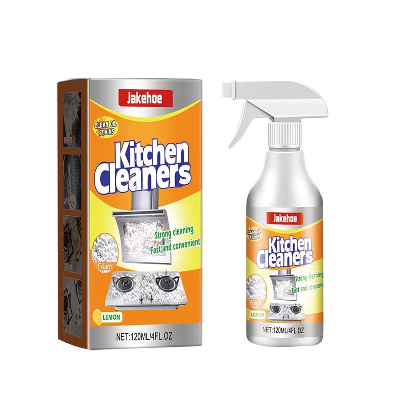 JAKEHOE Kitchen Foam Cleaner - Effectively Cleans Stubborn Stains and Grease from Household Stovetops and Range Hoods